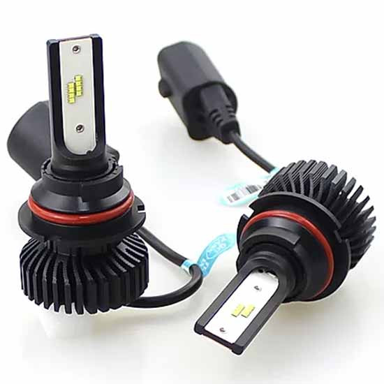 9007 Platinum 6000 Lumen LED Headlight Bulbs, By Haizer