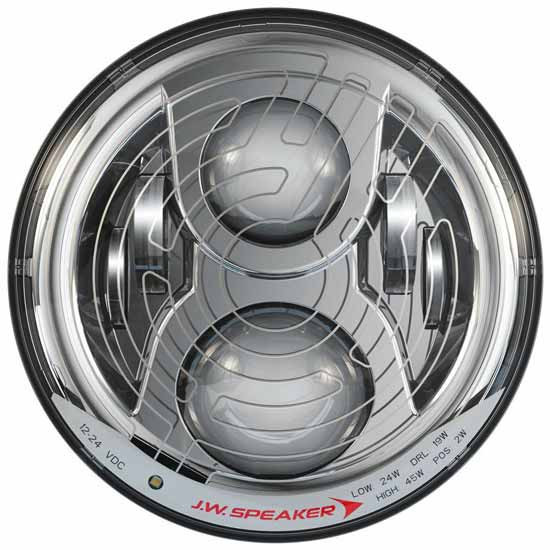 Evolution 2 Dual Burn LED Headlight 7 Inch W/ Chrome Inner Bezel