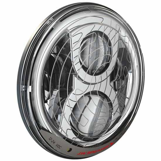 Evolution 2 Dual Burn LED Headlight 7 Inch W/ Chrome Inner Bezel