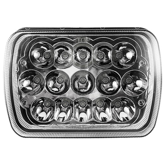 CSM 5 X 7 Inch Rectangular Reflector LED Headlight 1800/2700 Lumen