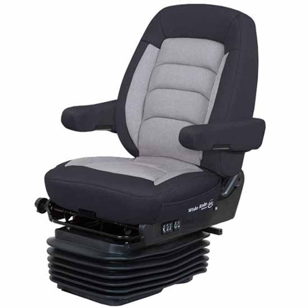 Bostrom Black / Gray Titan Cloth Wide Ride +Serta LoPro Mid Back Seat W/ Dual Armrests Bostrom Black / Gray Titan Cloth Wide Ride +Serta LoPro Mid Back Seat W/ Dual Armrests