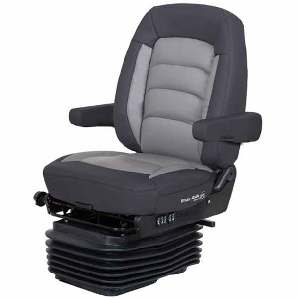 Bostrom Black / Gray Ultra-Leather Wide Ride +Serta LoPro Suspension Mid Back Seat W/ Heat & Armrests Bostrom Black / Gray Ultra-Leather Wide Ride +Serta LoPro Suspension Mid Back Seat W/ Heat & Armrests