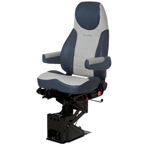 Corsair Air High Back Seat Standard Base W/ Backcycler, Armrests - Admiral Blue & Gray 2 Tone Ultraleather