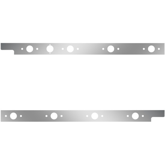 4 Inch Cab Panels W/ 8 P1 Light Holes, Block Heater Plug For Peterbilt 567, 579 W/ Rear-Mount Exhaust