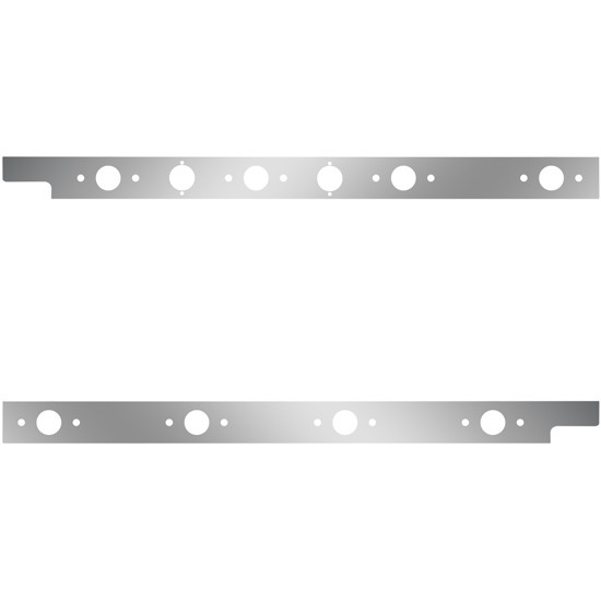 Cab Panels W/ 8 P1 Light Holes, Dual Block Heater Plug For Peterbilt 567, 579 W/ Rear-Mount Exhaust