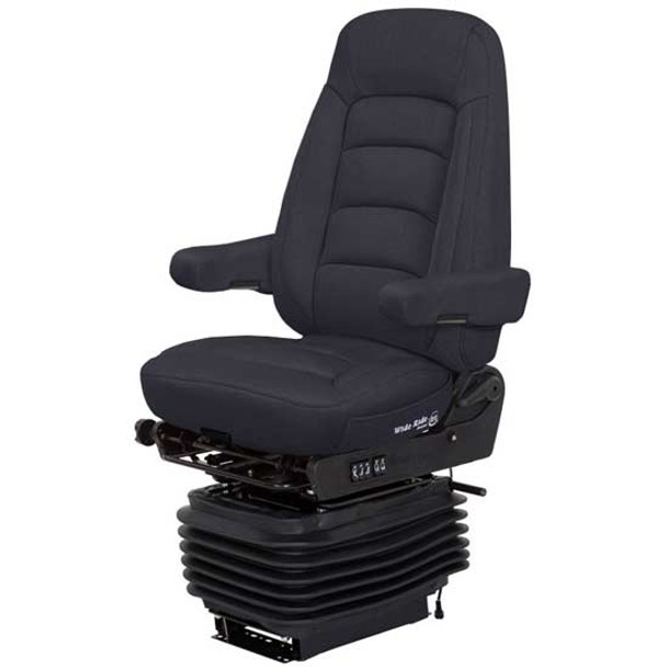 Bostrom Black Titan Cloth Wide Ride +Serta HiPro Suspension Seat - Hi Back Driver Swivel W/ Armrests Bostrom Black Titan Cloth Wide Ride +Serta HiPro Suspension Seat - Hi Back Driver Swivel W/ Armrests