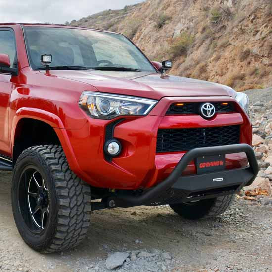 Go Rhino Steel RC4 LR Light Ready Bull Bar W/ LED Mounting Brackets For 2014 - 2015 Chevrolet Silverado 1500