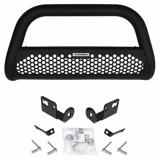Textured Black Steel Universal RC2 LR 3 Inch Central Mount Grille Guard
