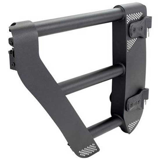 Go Rhino Black Steel Rear Trailline Tube Doors For 2007 - 2017 Jeep Wrangler