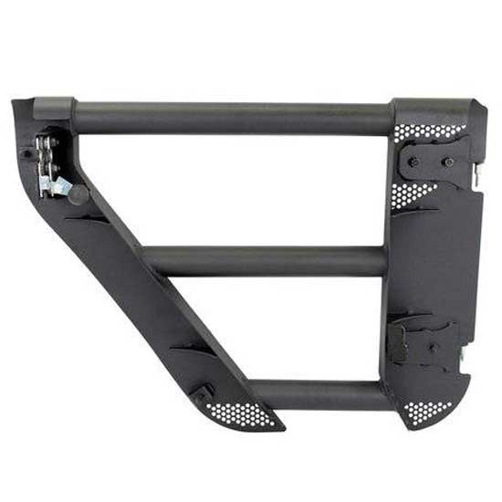 Go Rhino Black Steel Rear Trailline Tube Doors For 2007 - 2017 Jeep Wrangler