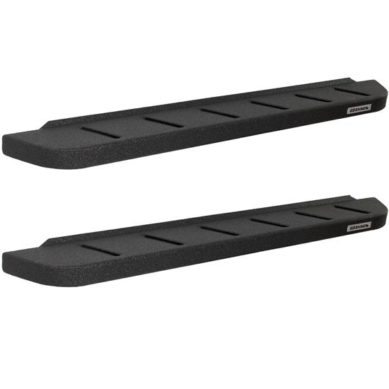 Textured Black Steel Running Boards For Ford F250 & F350 Regular Cab 2017-Current