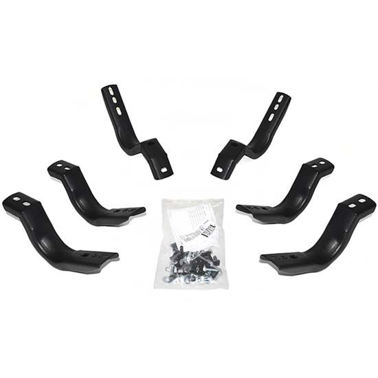 Black Steel Side Step Brackets For Nissan Rogue 2008-2013