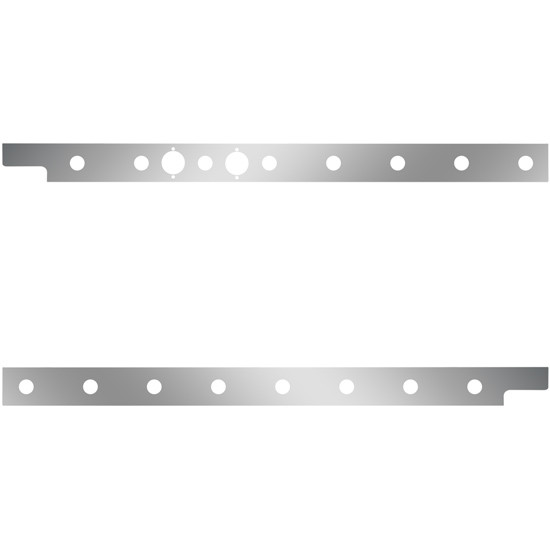 Cab Panels W/ 16 - 3/4 Inch Light Holes, Dual Block Heater Plugs For Peterbilt 567, 579 W/ Rear-Mount Exhaust