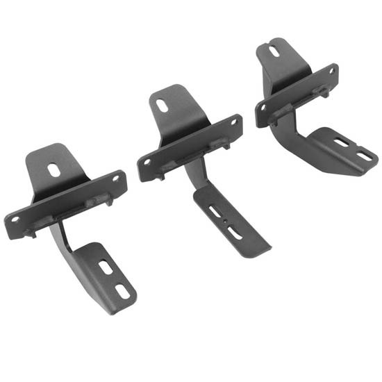 Go Rhino Black Steel RB20 Running Boards W/ Mounting Brackets For Ford Bronco
