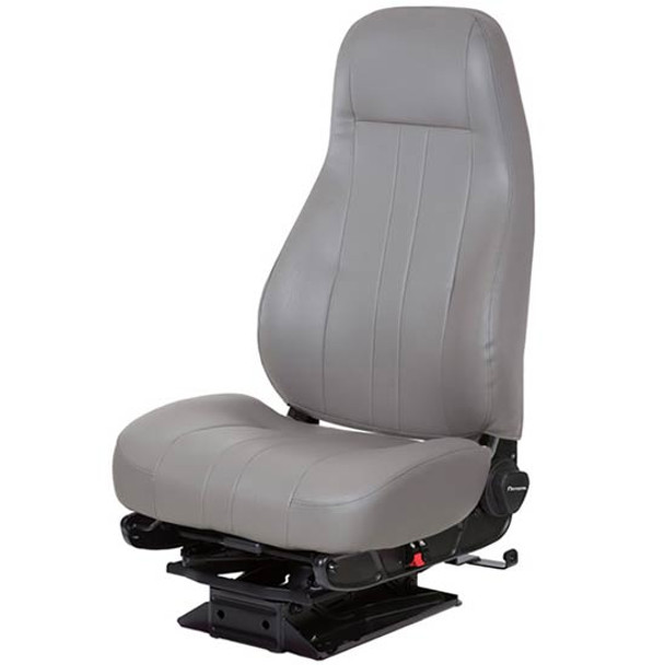 National Captain Lo Low Base High Back Air Suspension Seat - Opal Gray Vinyl