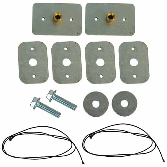 Merritt Mounting Kit For Light Duty Cab Rack W/ Plates & Clamps