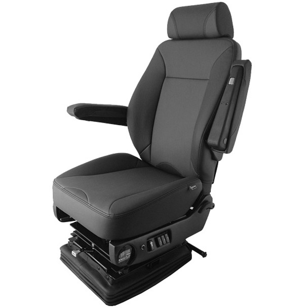Knoedler Air Chief Truck Seat W/ Heat/Cool, Massage, 2 Lumbar Supports, Dual Armrests, Swivel - Black Leather Knoedler Air Chief Truck Seat W/ Heat/Cool, Massage, 2 Lumbar Supports, Dual Armrests, Swivel - Black Leather