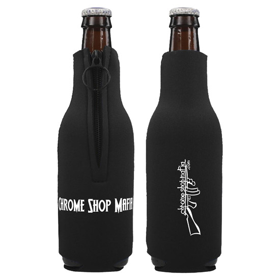 Chrome Shop Mafia Logo Bottle Koozie