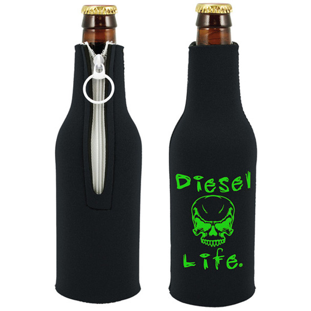 Diesel Life Black & Green Bottle Koozie