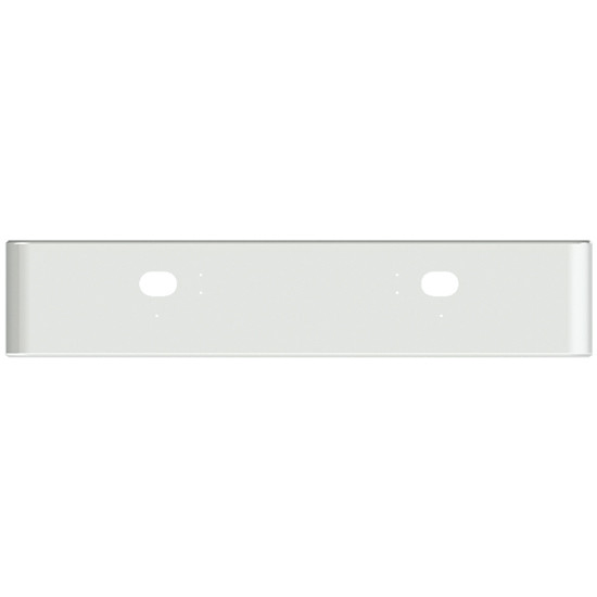 Valley Chrome Texas Square Rolled End Bumper 18 Inch W/ Mounting & Tow/Hitch Holes For International