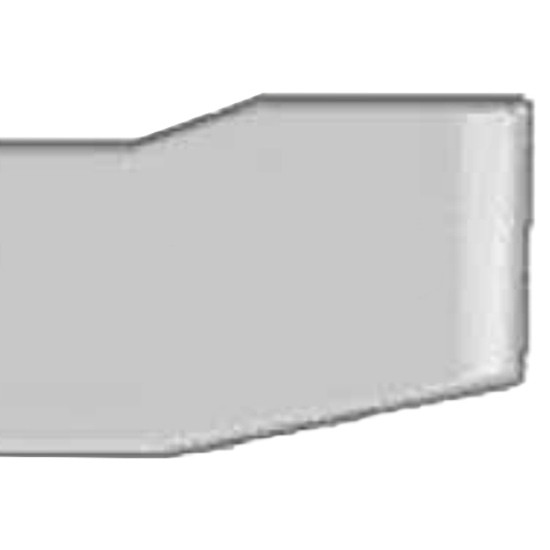 16 Inch Gullwing End Bumper W/ Mounting & Standard Step Holes For Kenworth