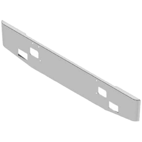 18 Inch Chrome Steel Boxed End Bumper W/ Mounting Holes Only For Kenworth K100E Cabover 1984-1999