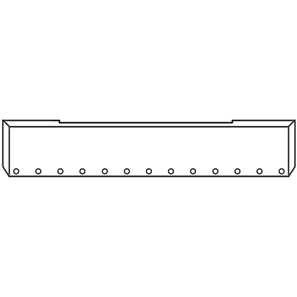 20 Inch Chrome Texas Boxed End Bumper W/ 13 - 3/4 Inch Button Lights For Kenworth W900B 2011-Newer