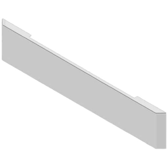 18 Inch Blank Chrome Texas Mitered End Bumper, 7 Gauge W/ UST Blind Mount Plates For Freightliner, Kenworth & Peterbilt