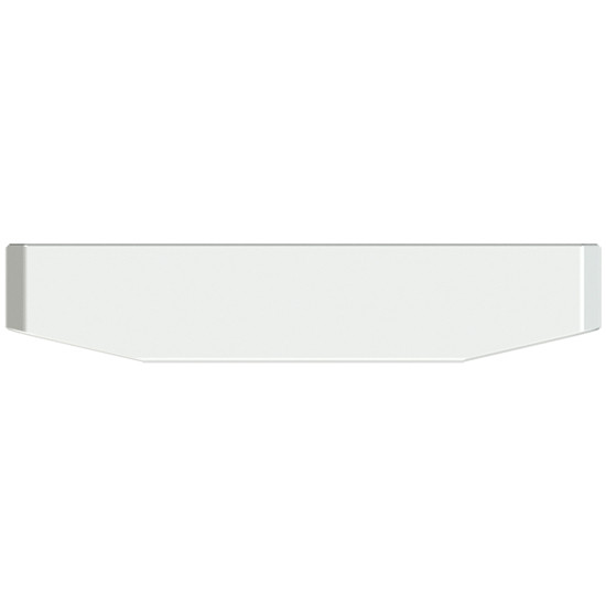 22 Inch Blind Mount Chrome Texas Mitered End Bumper W/ 2 Inch Taper And UST Mount Plates For Freightliner, Kenworth & Peterbilt