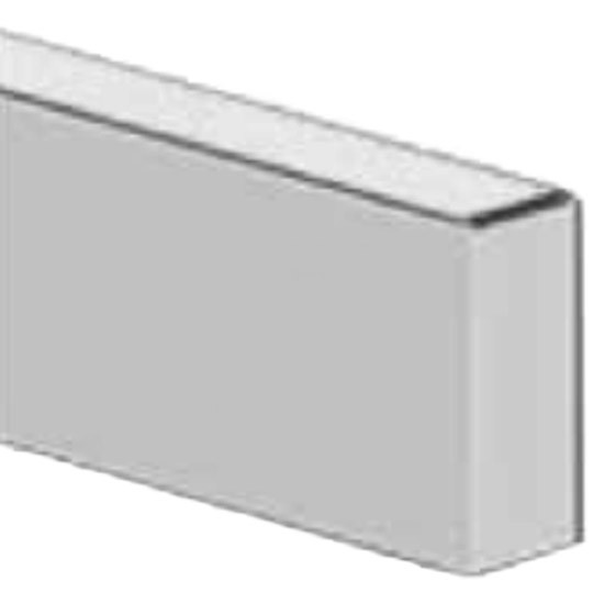 Stainless Steel 22 Inch Blind Mount Texas Boxed End Bumper W/ UST Mount Plates