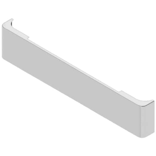 20 Inch Blank Chrome Rolled American Eagle Bumper, 10 Gauge W/ USX Blind Mount Plates