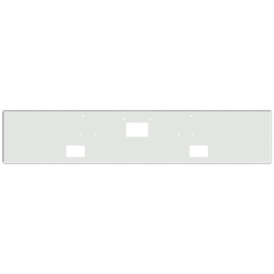 16 Inch Chrome Texas Bumper W/ Boxed Ends, Fog & Tow Holes For Peterbilt 357, 378, 379 SFA