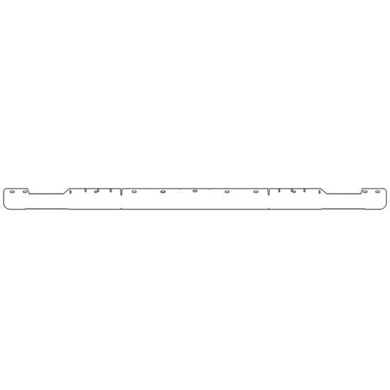 Chrome Plated Steel Spoiler For Peterbilt 377 SBA 119BBC