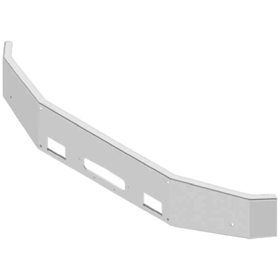 14 Inch Chrome Bumper, 10 Gauge W/ Center Tow Hole For Western Star 4900FX 2008-2009