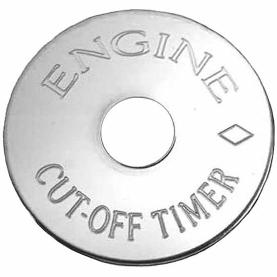 Stainless Steel Engine Timer Shutdown Switch Plate For Peterbilt
