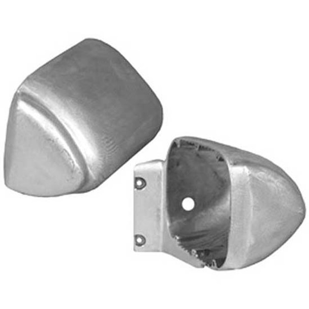 5 X 7 Inch Polished Aluminum Single Headlight Housing, Pair