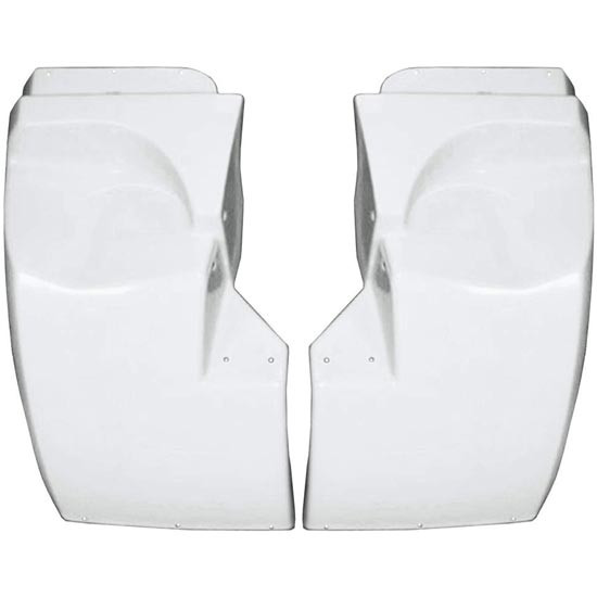 Fiberglass Fender Extension For Kenworth T800 With Flat Windshields W/ External Air Cleaner