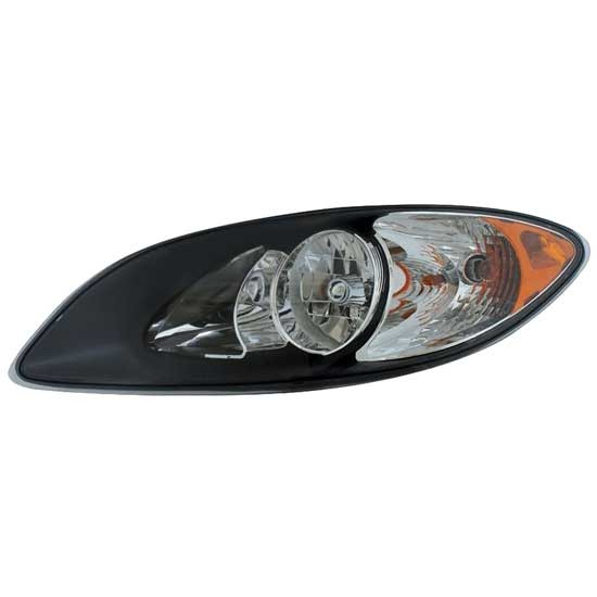 Headlight Assembly, Black Housing For International ProStar