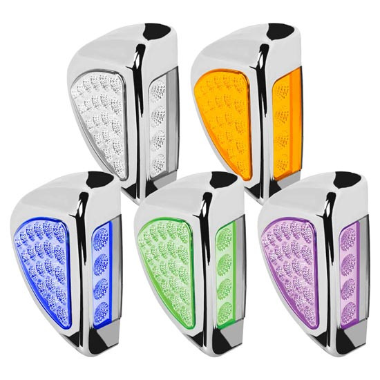 1.78 X 5.25 Inch 24 Diode Amber LED Turn Signal & Marker Side Headlight For Peterbilt