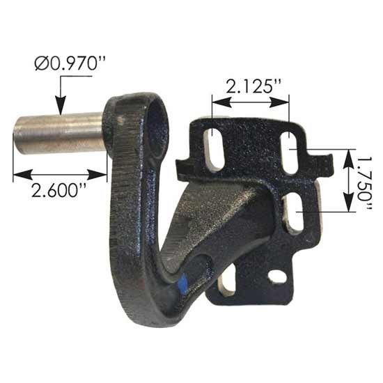 BESTfit Hood Hinge Pivot Bracket For Volvo VNL Gen II
