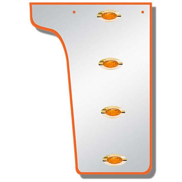 4 Inch Factory Replacement Cowl Panels W/ Light Options For Peterbilt 379