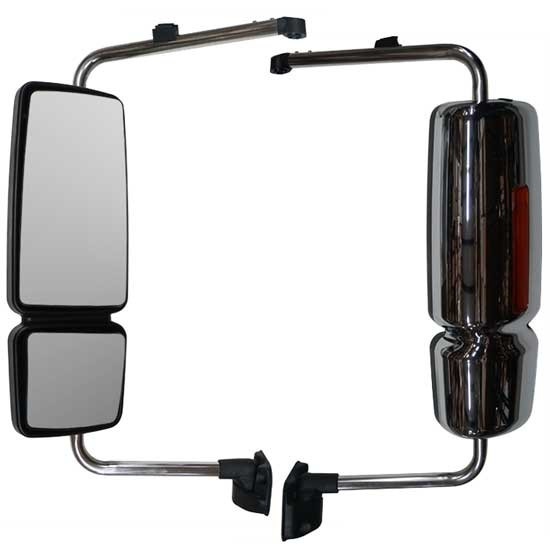 BESTfit Chrome Mirror Assembly With Brackets For International WorkStar