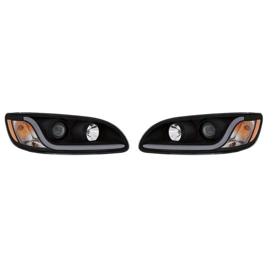 Blackout Projection Headlight For Peterbilt 384, 386 & 387