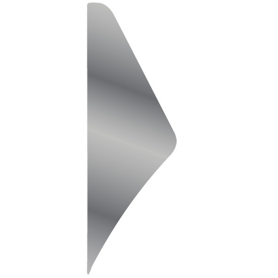 Roadworks Stainless Steel Dash End Trim For Peterbilt 300 Series