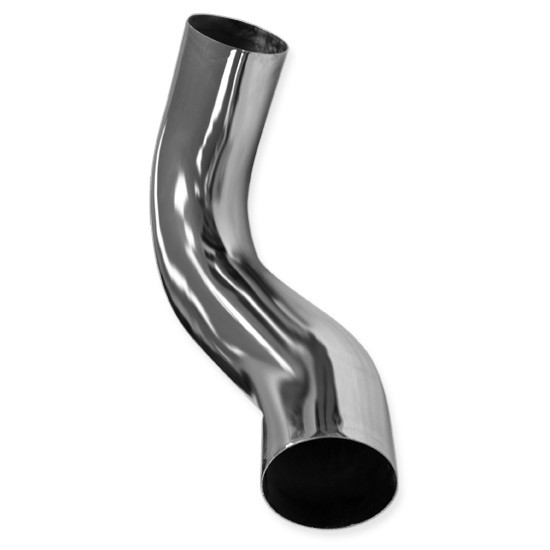 BESTfit 5 Inch OD Chrome 2 Bend Elbow For Freightliner FLD112, FLD120