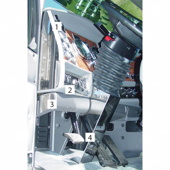 Lower Dash End Trim For Kenworth T2000, T600, T800, W900