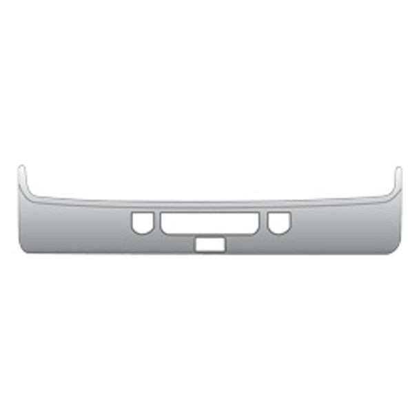 18 Inch Chrome Bumper, 10 Gauge For Mack SFA CHN & CHU 613 2004-Newer 18 Inch Chrome Bumper, 10 Gauge For Mack SFA CHN & CHU 613 2004-Newer