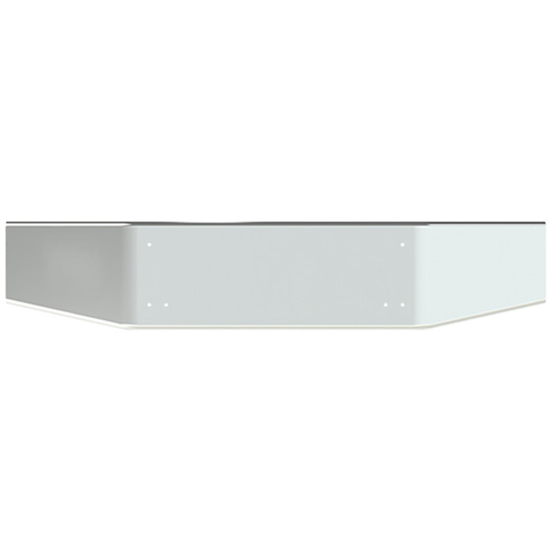 14 Inch Chrome Break Back Bumper W/Tapered Open End For Kenworth T800, T880