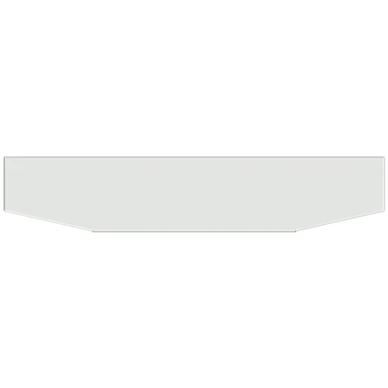 22 Inch Blind Mount Chrome Standard Boxed End Bumper, 10 Gauge W/Custom Taper And UST Mount Plates For Freightliner, Kenworth, Peterbilt