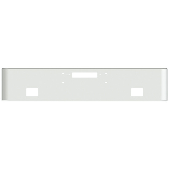 18 Inch Chrome Texas Rolled End Bumper, 7 Gauge For Western Star 4900 Constellation & Heritage 1989-2007
